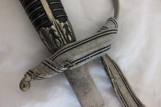 SS OFFICER EARLY KREBS DEGEN WITH ORIGINAL KNOT 