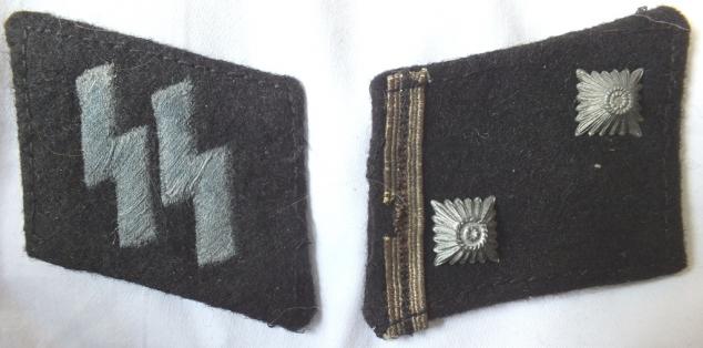 WSS SS-HAUPTSCHARFUHRER COLLAR TABS SET