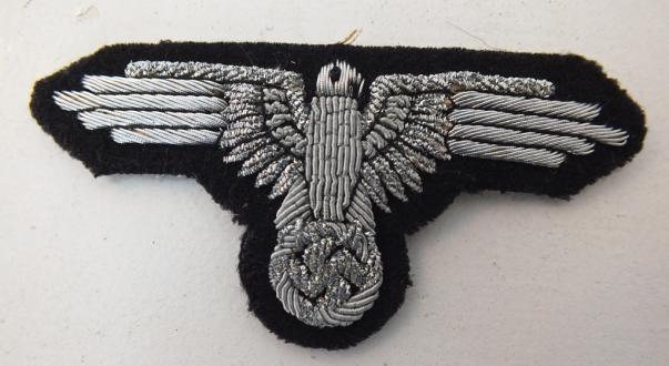 SS OFFICER SLEEVE EAGLE IN BULLION WIRE