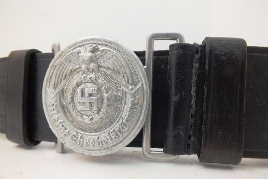SS OFFICER BELT AND BUCKLE 