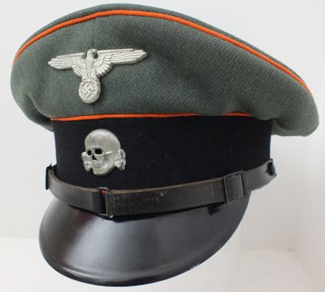 SS EN/NCO VISOR CAP PIPED FOR RECRUITMENT