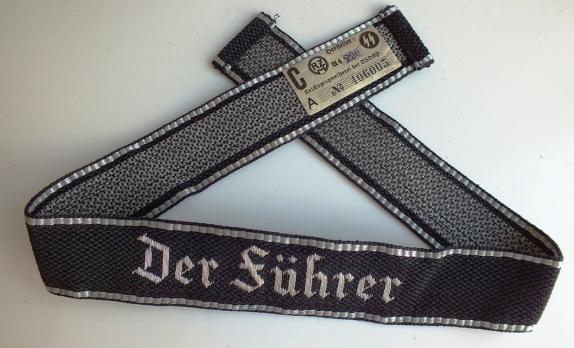 SS RGT. DER FUHRER FLAT WIRE MINT WITH TAG!