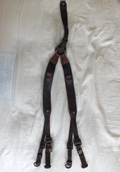 COMBAT 'Y' STRAPS 1941 MAKER MAKED PERSONALISED BY SS COMBATANT