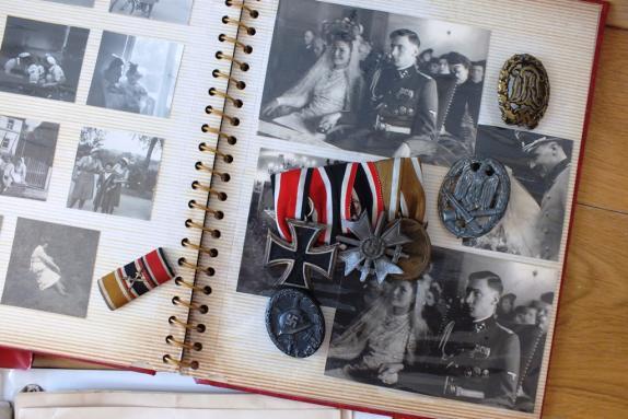 SS-PZ.DIV.WIKING, COMPANY COMMANDER, AWARDS DOCS & PHOTOS GROUPING ...
