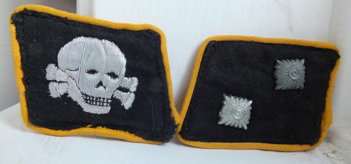 WSS TOTENKOPF PANZER RECON' NCO TAB SET