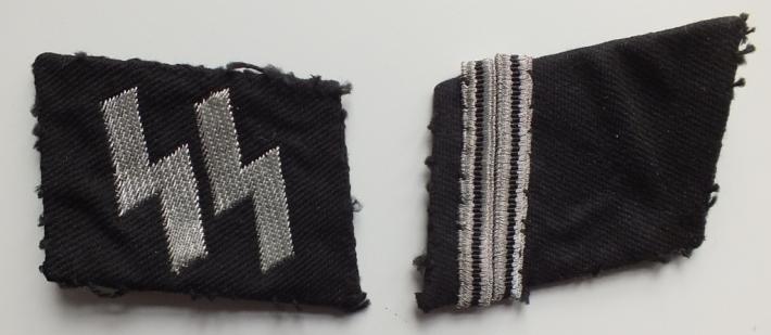 WSS NCO COLLAR TAB SET IN MATCHING BEVO!