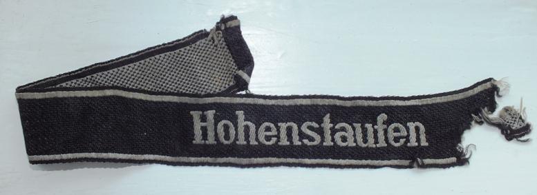 WSS 9th DIVISION HOHENSTAUFEN TUNIC REMOVED CUFF TITLE