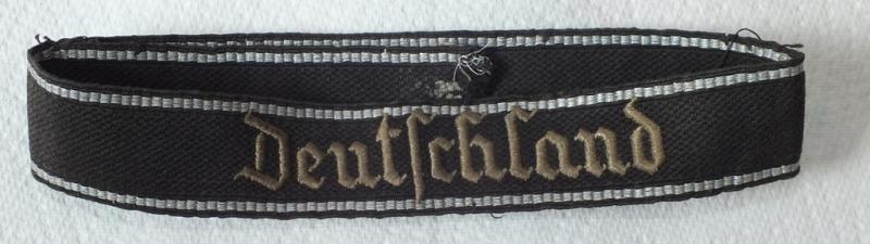 SS-VT DEUTSCHLAND CUFF TITLE
