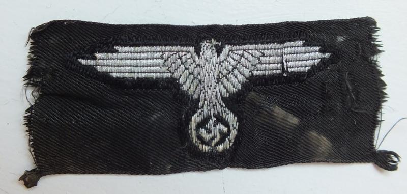 WSS OFFICER/NCO BEVO SILVER MACHINE WOVEN CAP EAGLE