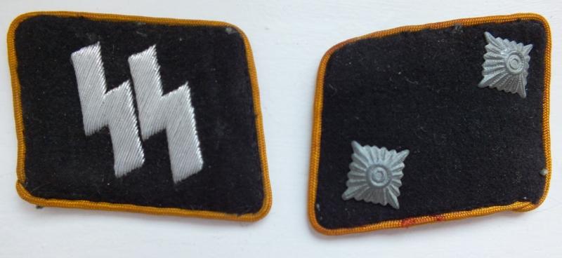 WSS AUFKLARUNGS COLLAR TAB SET SS-OBERSCHARFUHRER