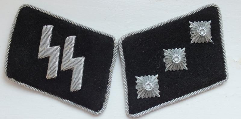 WSS SS-UNTERSTURMFUHRER COLLAR TAB SET