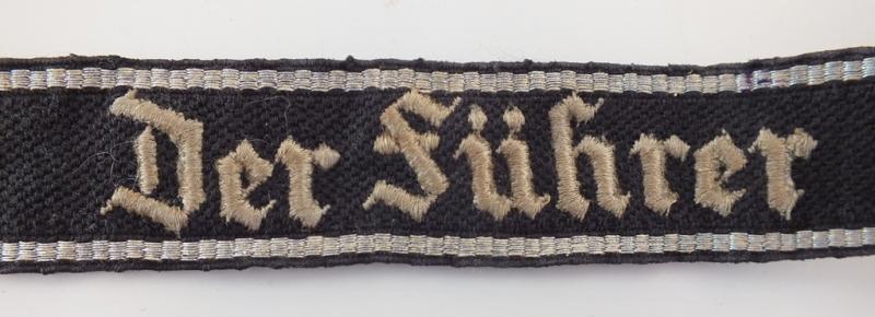 SS Rgt. DER FUHRER CUFF TITLE