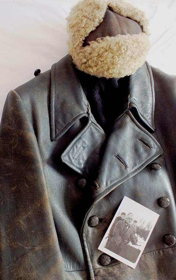 LEATHER COAT AND FUR HAT OF SS-OBERGRUPPENFUHRER KARL-MARIA DEMELHUBER