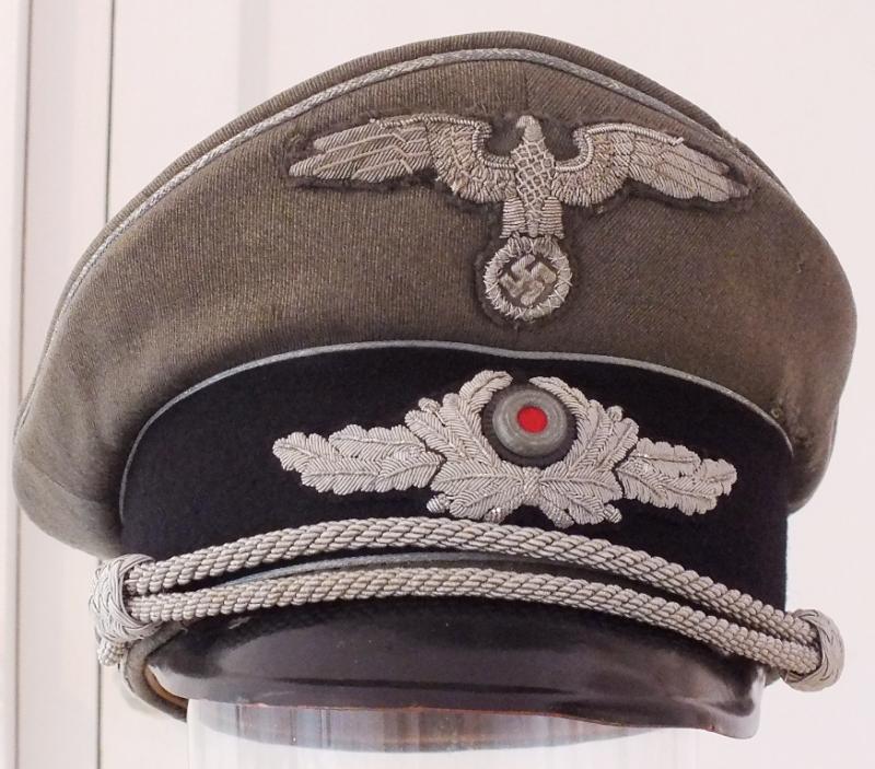 DIPLOMATIC OFFICIALS FIELD GREY VISOR CAP