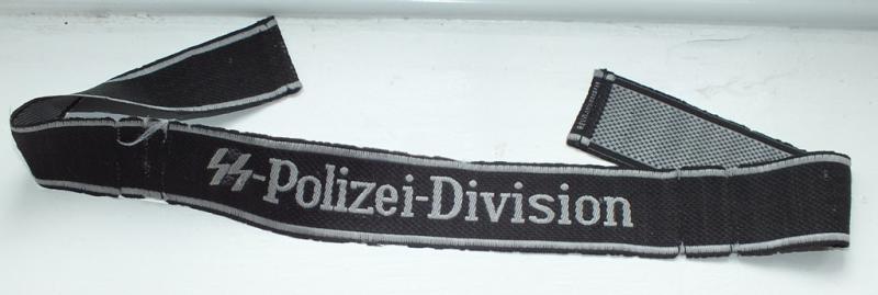 WSS POLIZEI-DIVISION BEVO CUFF TITLE