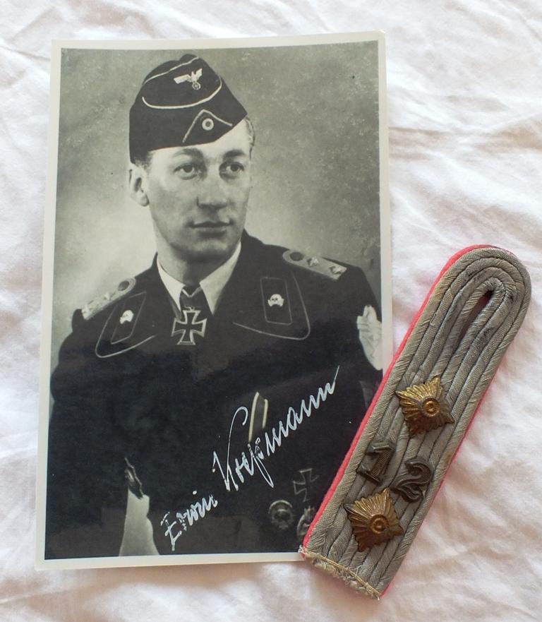 HAUPTMANN ERWIN KRESSMANN RK WINNER SHOULDER BOARD