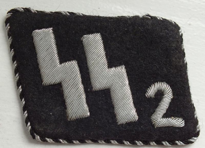 SS 2 GERMANIA COLLAR TAB OR/NCO