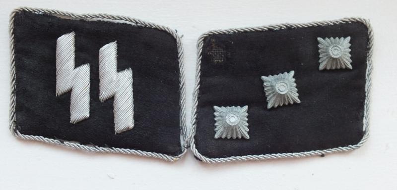 WSS UNTERSTURMFUHRER COLLAR TAB SET