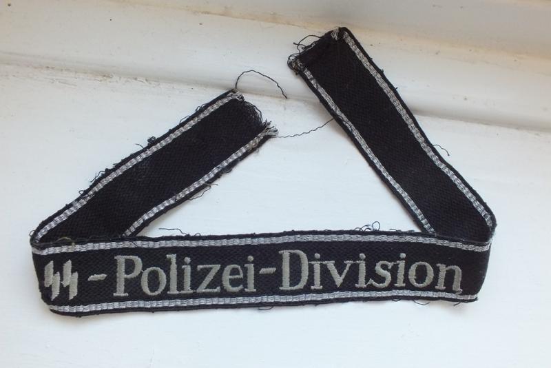 SS-POLIZEI-DIVISION CUFFTITLE USED