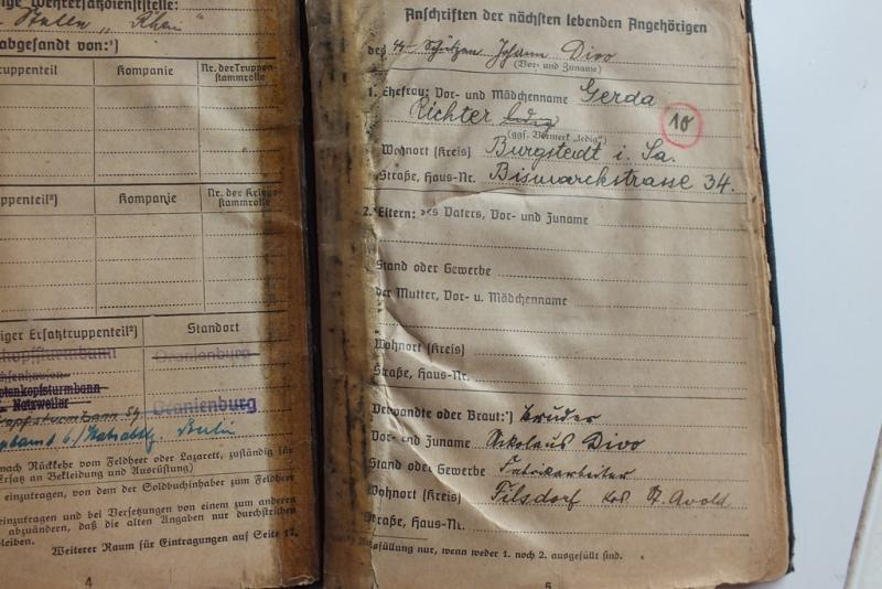 SS-KZ SOLDBUCH HISTORIC DOCUMENT